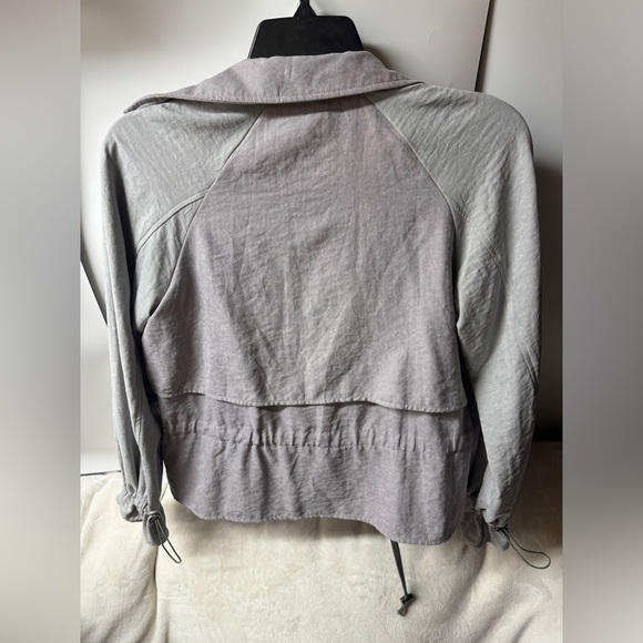 Mystree Button Down Layered Two-toned gray Lightweight Blazer Jacket Women’s Sm - Picture 5 of 6